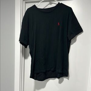 Ralph Lauren Black T-Shirt with Red Logo